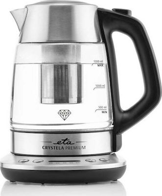 ETA Crystela Premium Kettle 1.5lt 2200W Silver