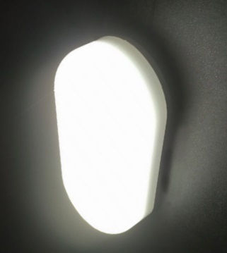 Aca Επιτοίχια Χελώνα Εξωτερική LED IP66 12W με Φυσικό Λευκό Φως