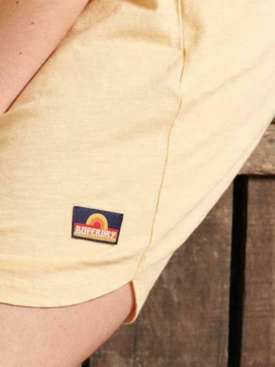 Cali Surf Лятна Mini T-shirt Рокля Бежова