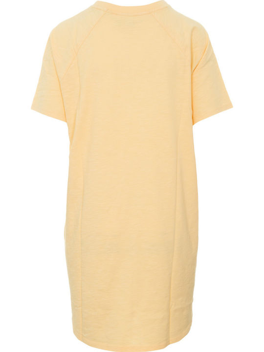 Cali Surf Лятна Mini T-shirt Рокля Бежова