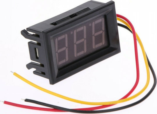 Ψηφιακό Βολτόμετρο Αυτοκινήτου 4.5-30V Μπλε