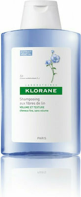 Klorane Flax Fiber Shampoos Volume for Fragile, Αντι-Θραύση Hair 400ml