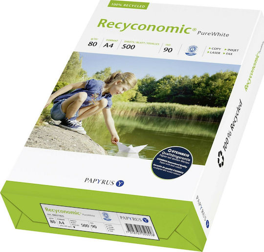 Papyrus Pure White Recycled Printing Paper A4 80gr/m² 500 sheets