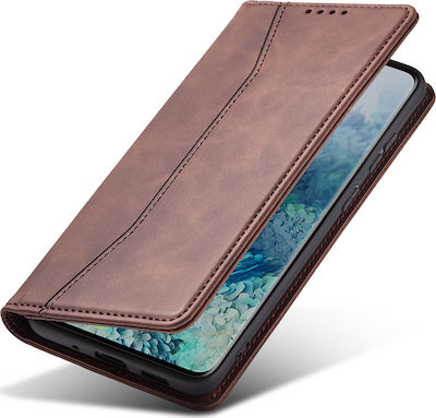 Bodycell PU Leather Synthetic Leather Wallet Brown (Galaxy S21 Ultra 5G)