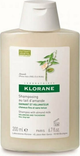Klorane Almond Milk Σαμπουάν Αναδόμησης/Θρέψης & Ενυδάτωσης για Εύθραυστα Μαλλιά 200ml