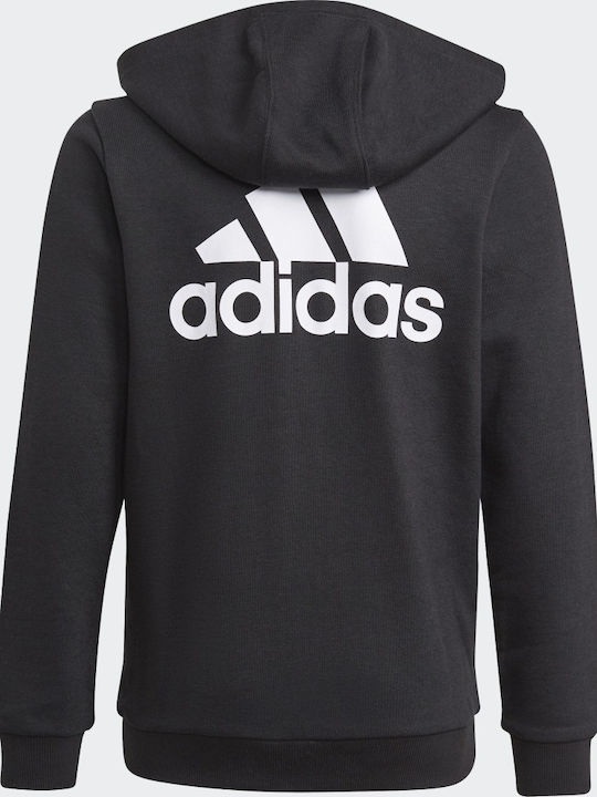 adidas Παιδική Ζακέτα Φούτερ Essentials Μαύρη