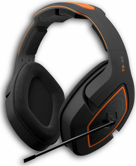 Gioteck TX50 Over Ear Căști Gaming Cu Conectivitate 3,5 Mm Portocalii