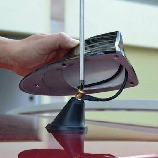 Carsun Car Antenna Roof Shark 12V for Radio in Black Color