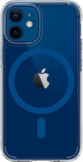 Spigen Ultra Hybrid Mag Plastic / Silicone Back Cover Blue (iPhone 12 / 12 Pro)