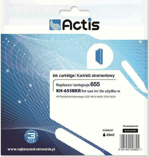 Actis Inkjet Printer Compatible Ink HP 655 CZ109AE 20ml Black
