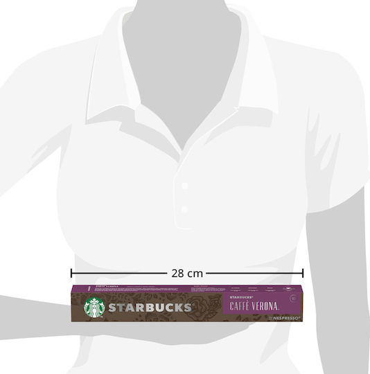 Starbucks Κάψουλες Espresso Caffe Verona Συμβατές με Μηχανή Nespresso 10caps