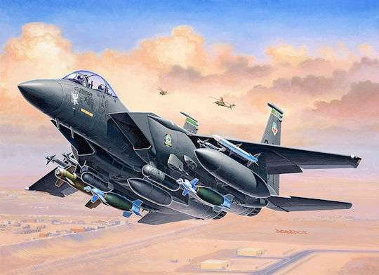 Revell F-15 E Strike Eagle & Bombs Φιγούρα Μοντελισμού Αεροπλάνο 70 Κομματιών σε Κλίμακα 1:144