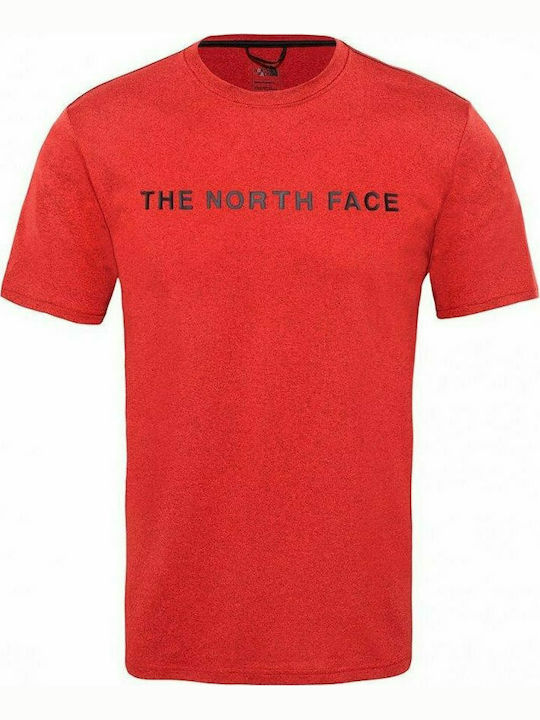 The North Face Ανδρικό T-shirt Κόκκινο με Λογότυπο