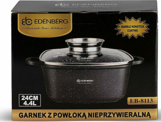 Edenberg Βαθιά Κατσαρόλα από Χυτό Αλουμίνιο 4.4lt / 24cm