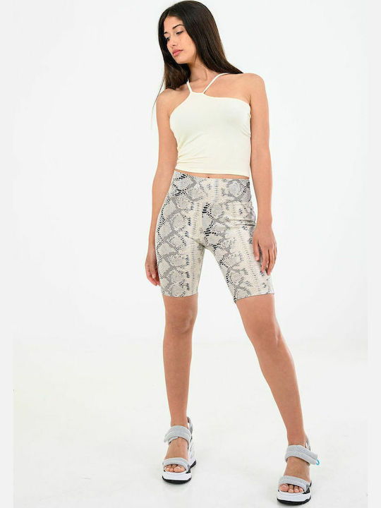 Women's Summer Crop Top with Straps Vanilla