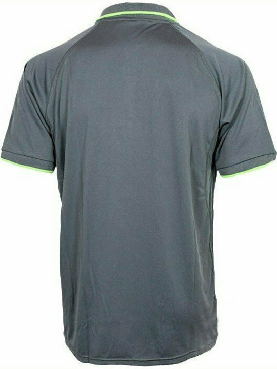 Everlast EVR9703 Men's Short Sleeve Blouse Polo Gray