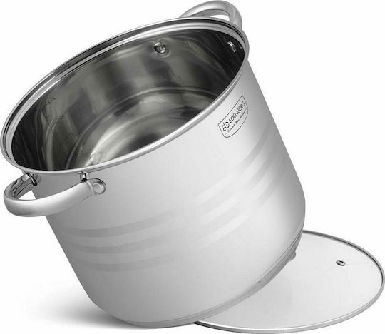 Edenberg Töpfe Set aus Rostfreiem Stahl Silber 6Teile