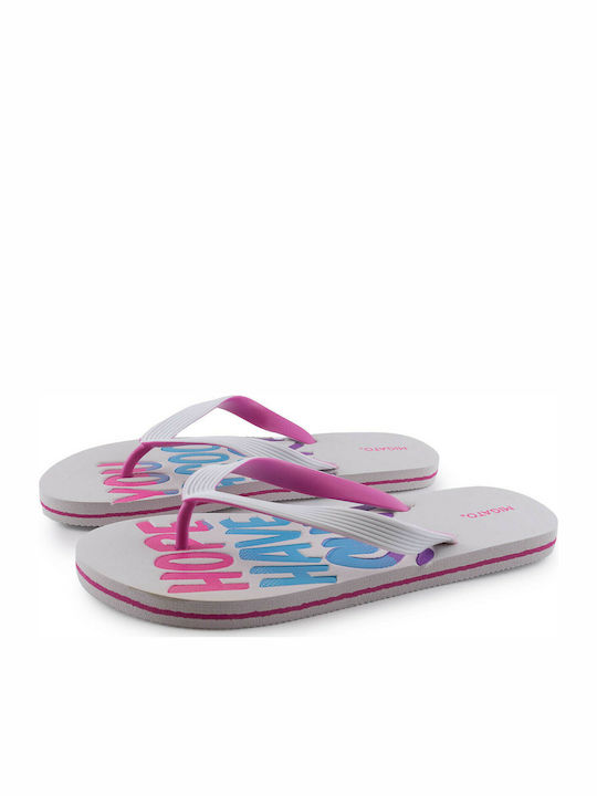 Migato Women's Flip Flops White