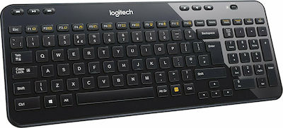 Logitech K360 Kabellos Nur Tastatur Griechisch Schwarz