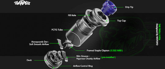 Wotofo Troll X RTA 4.4ml 24mm Blue