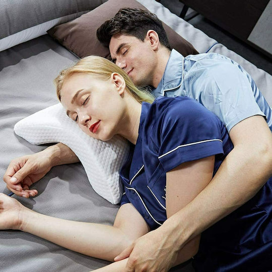 Factory Ортопедична възглавница Шия с Memory Foam 33x31x12см в Бял цвят t021942