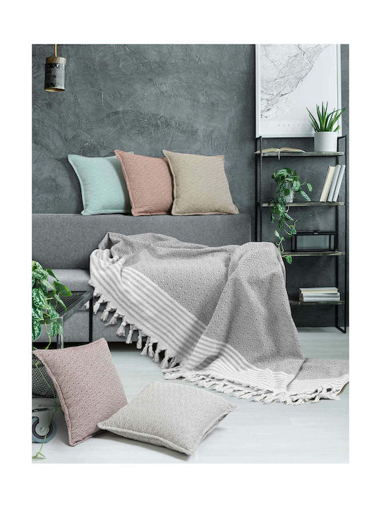 Madi Διακοσμητική Μαξιλαροθήκη Tent από 100% Βαμβάκι Grey 45x45εκ.