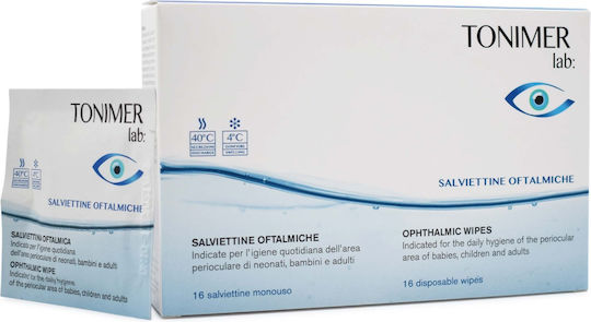 Epsilon Health Tonimer Lab Μαντηλάκια για Καθαρισμό των Βλεφάρων 16τμχ