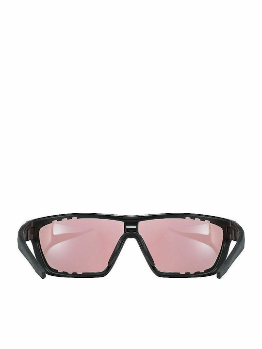 Uvex Sportstyle 706 Men's Sunglasses with Black Plastic Frame and Purple Lens S5320182296