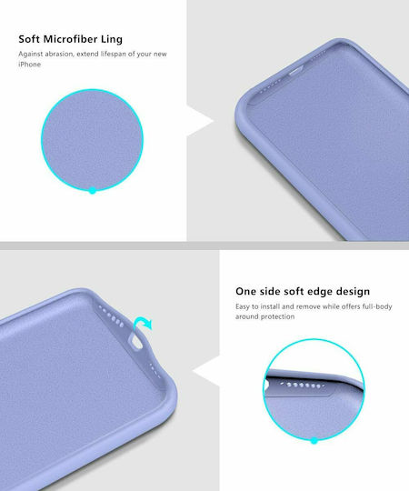 Sonique Liquid Back Cover Silicone Purple (Huawei P40 Lite E)