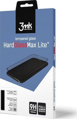 3MK HardGlass Max Lite Full Face Tempered Glass Μαύρο (Redmi Note 7/7 Pro)