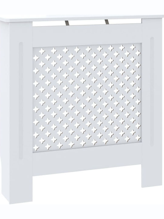 vidaXL MDF Radiator Cover White 78x19x81.5cm