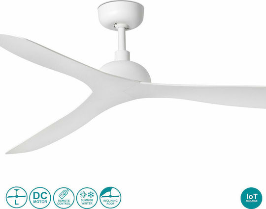 Faro Barcelona Gotland L Ceiling Fan 132cm White