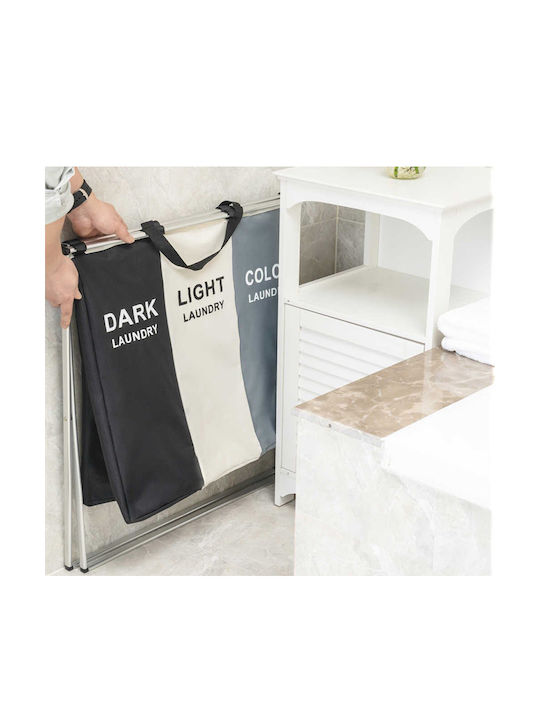 CLN-0008 Καλάθι Απλύτων Μεταλλικό 60x38x68cm Πολύχρωμο