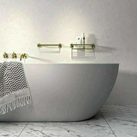 Geesa Nemox Single Wall-Mounted Bathroom Hook ​3x3cm Gold Brushed