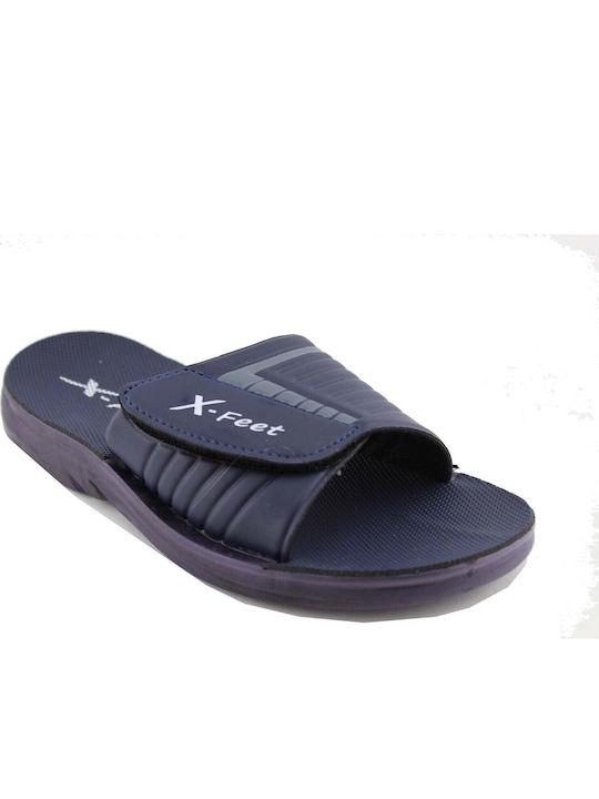 Men's Slides Blue