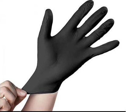 INTCO Synmax Vinyl Examination Gloves Powder Free Black 100pcs