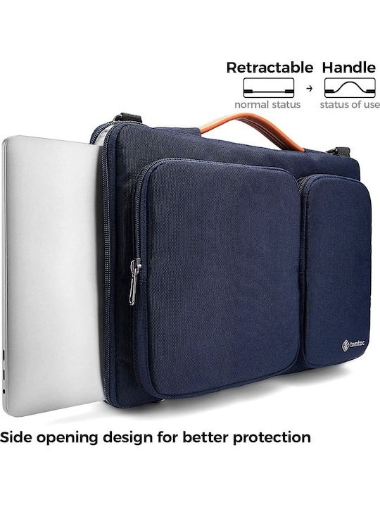 tomtoc Versatile A42 Τσάντα Ώμου / Χειρός για Laptop 16" σε Μπλε χρώμα