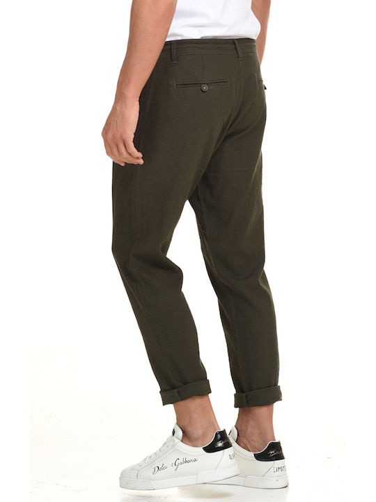 Biston -16 Herrenhose Chino in Lockerer Passform Khaki