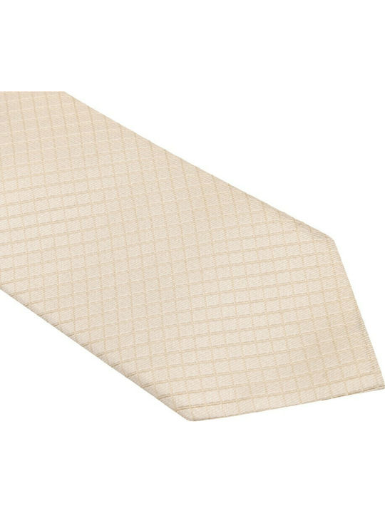 Emporio Armani Cravată pentru Bărbați Mătase Monocromie în Culorea Bej Emporio Armani Cravată pentru Bărbați Mătase Monocromie în Culorea Bej
