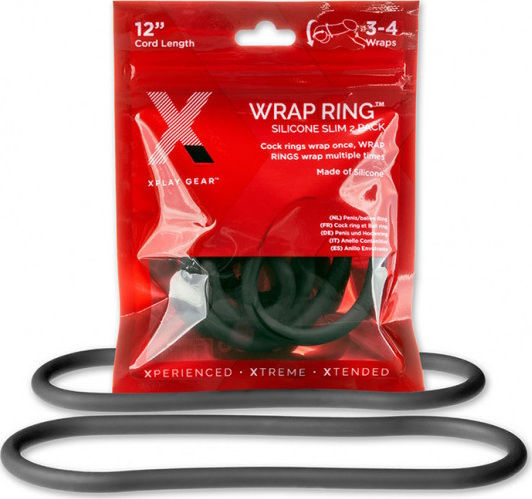 Perfect Fit Brand Slim Wrap Ring 30cm Пръстен Петел Силикон Черен
