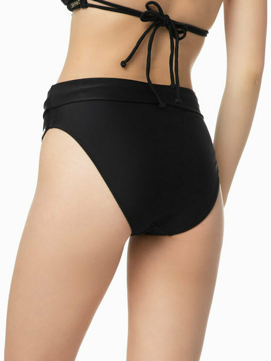 Minerva Rio Basic 90-90334 Bikini Slip Ψηλόμεσο Μαύρο