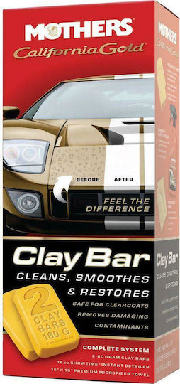 Mothers Спрей За почистване за Body California Gold Clay Bar Kit