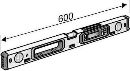Flex ADL 60-P Αλφάδι Αλουμινίου Ηλεκτρονικό Μαγνητικό 60εκ. με 3 Μάτια