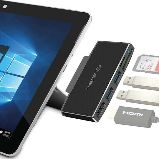 TerraTec Connect GO1 USB-C Docking Station mit HDMI 4K Schwarz