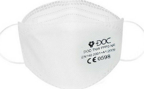 Doc High Protection Mask FFP3 NR Protective Mask FFP3 White 1pcs