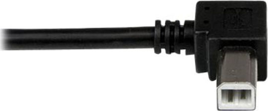StarTech USB 2.0 Cable USB-A male - Μαύρο 3m Left Angled (USBAB3ML)