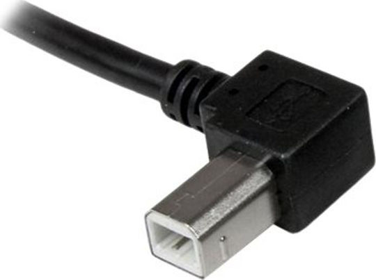 StarTech USB 2.0 Cable USB-A male - Μαύρο 3m Left Angled (USBAB3ML)