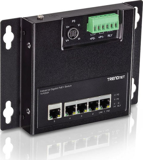 Trendnet TI-PG50F Unmanaged L2 PoE+ Switch with 5 Gigabit (1Gbps) Ethernet Ports