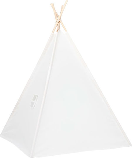 vidaXL Kinderzelt Indisch Teepee Peach Skin Weiß
