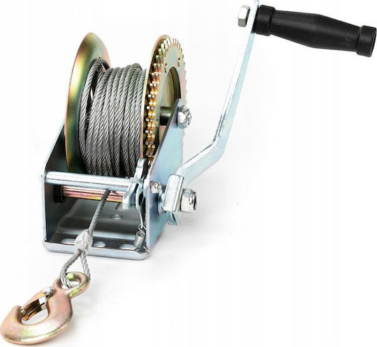 Mar-Pol Trailer Winch Manual winch 10m 1.136kg with Castanja and Manivella